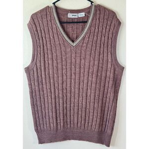 Vintage CC Sport Merino Wool Blend Sleeveless Men's Sweater Vest Large